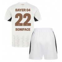 Bayer Leverkusen Victor Boniface #22 Bortatröja Barn 2024-25 Kortärmad (+ Korta byxor)